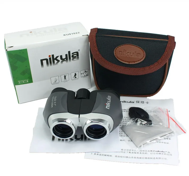 Бинокль NIKULA 10x22, высокая мощность, низкий уровень, светильник, ночное видение, Открытый телескоп, Зрительная труба, портативный карманный мини-телескоп