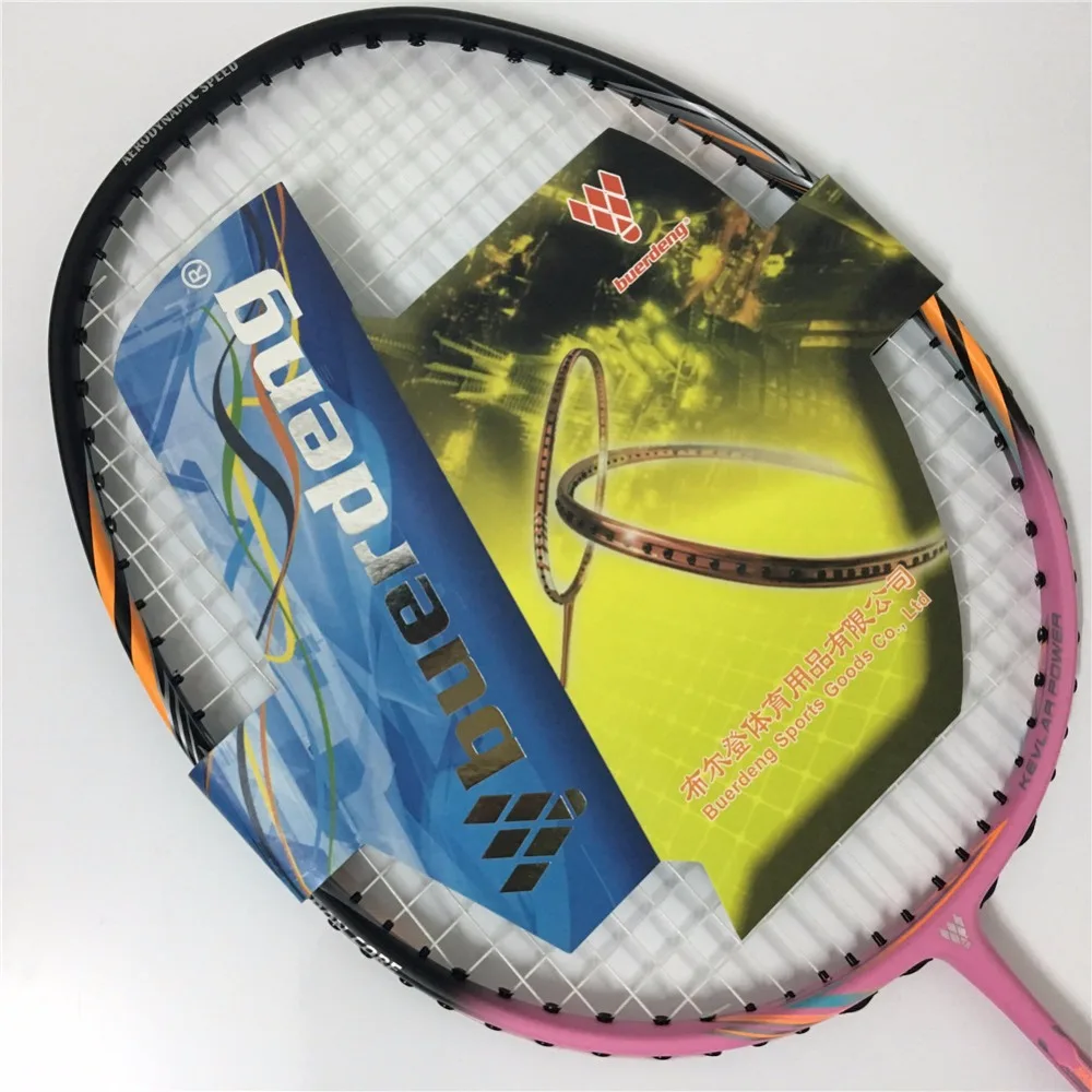 Оптовая продажа Заказная ракетка для бадминтона 100% углеродное волокно высокое
