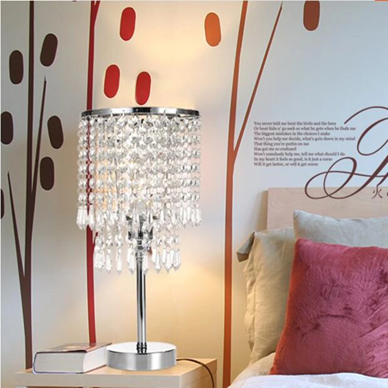 Высококачественная декоративная настольная лампа с кристаллами в Европейском
