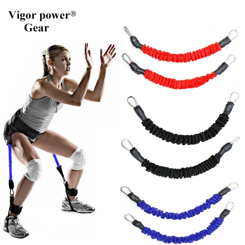 

Vigorpowergear 50Lbs Resistance Training Tubes With Waist Belt Ankle Straps For Boxing Training Leg Arm Taekwondo Crossfit Jump