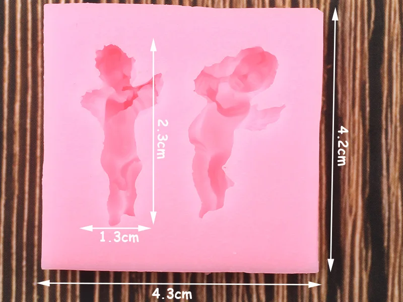 3D Ангел Детские Силиконовые Формочки кекс Топпер форма для свадебного торта украшения инструменты шоколадные конфеты форма для полимерной глины
