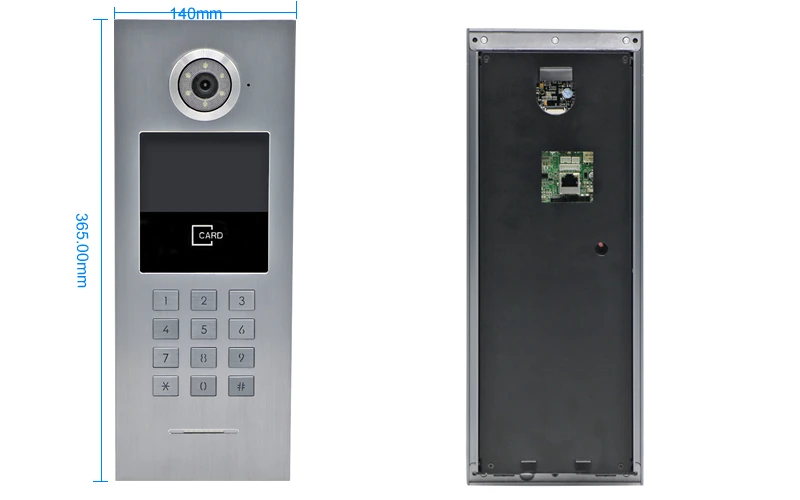 7 квартиры POE 720P IP Wifi " сенсорный экран запись видео домофон дверной телефон код клавиатуры RFID наружная камера