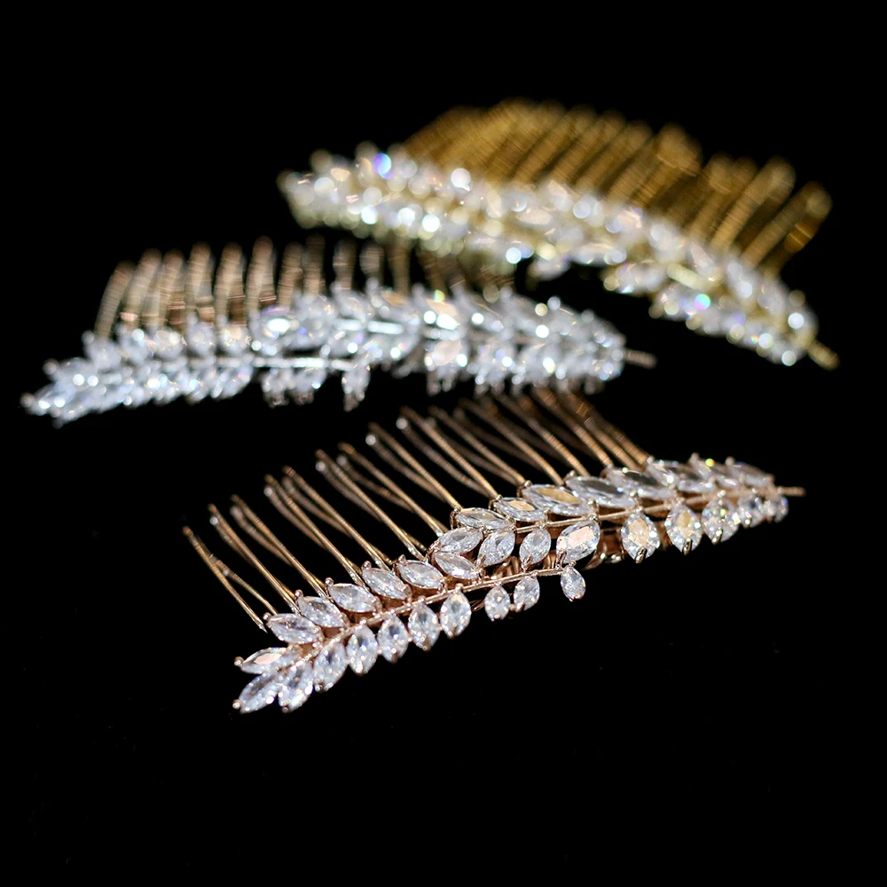 Bridal hair accessories crystal flower comb wedding clip jewelry handmade female flowers | Украшения и аксессуары