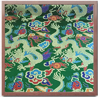 green CF35 1 ярд дракон дизайн Китайская традиционная шелковая парча ткань Cheongsam костюмы Одежда DIY Ткань для шитья - Цвет: green
