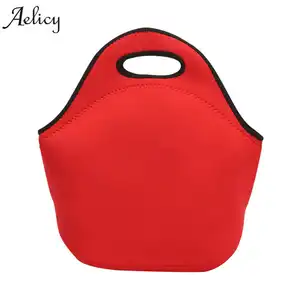 Неопреновая Термосумка для ланча Aelicy, водонепроницаемый контейнер для еды, бэнто-бокс для хранения напитков, изолированный холодильник, сумка для ланча для фаст-фуда