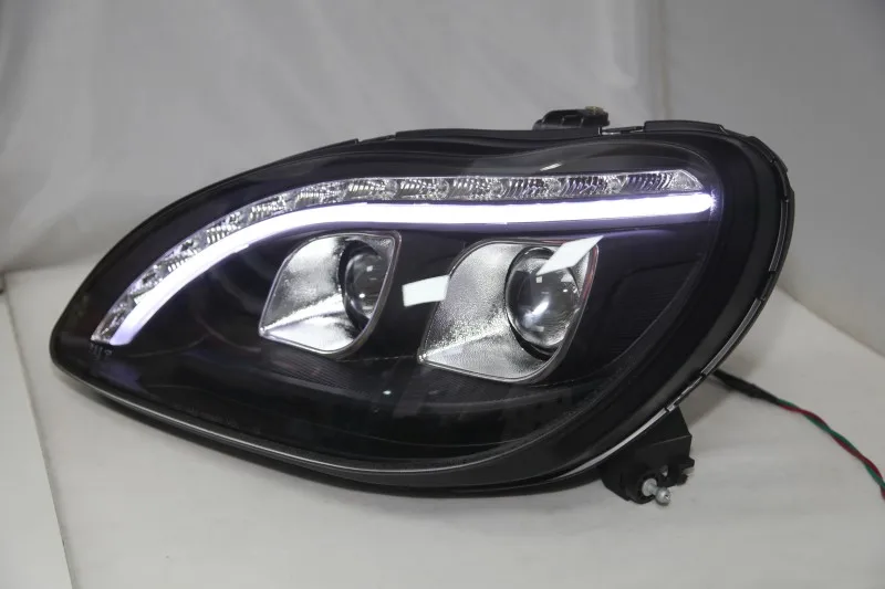 Светодиодный налобный фонарь для Mercedes-Benz W220 S280 S320 S500 S600 1998 1999 2000 20012002 2003 2004 2005 год передние фары с DRL