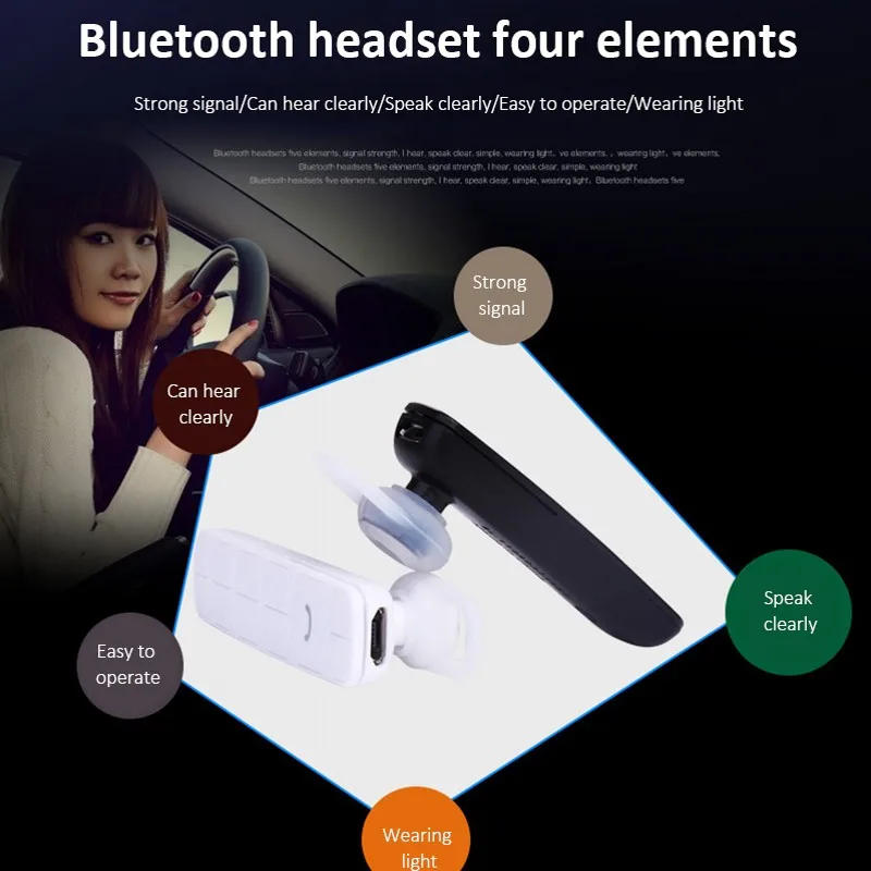 Мини M1 Беспроводной Bluetooth наушники Бизнес наушников Спорт Бег гарнитуры громкой