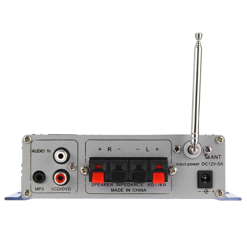 Мини Hi Fi HY502 DVD USB MP3 CD FM SD цифровой плеер для мотоцикла Авто Стерео Мощность