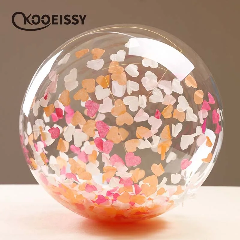 5 шт конфетти воздушные шары прозрачные латексные для свадебного украшения с