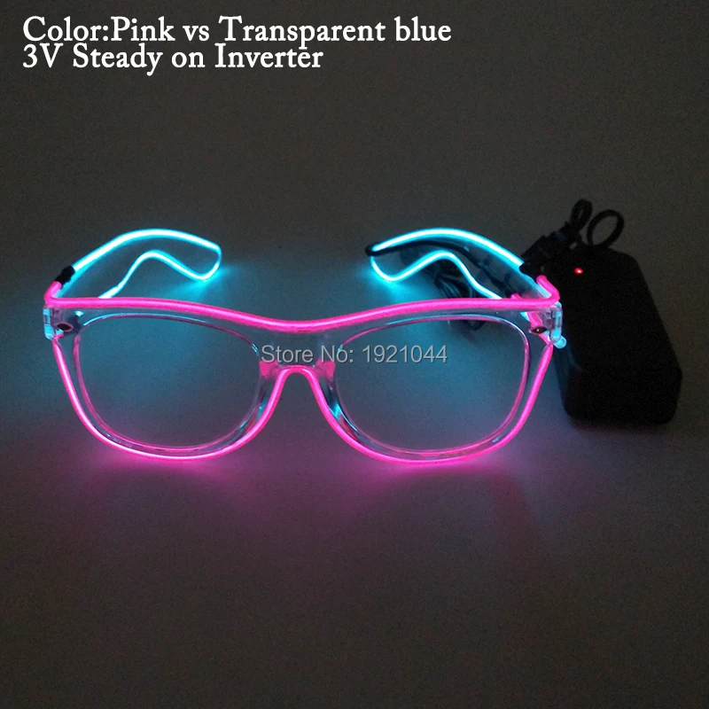 Новый дизайн Двухцветные светодиодные светящиеся прозрачные солнцезащитные