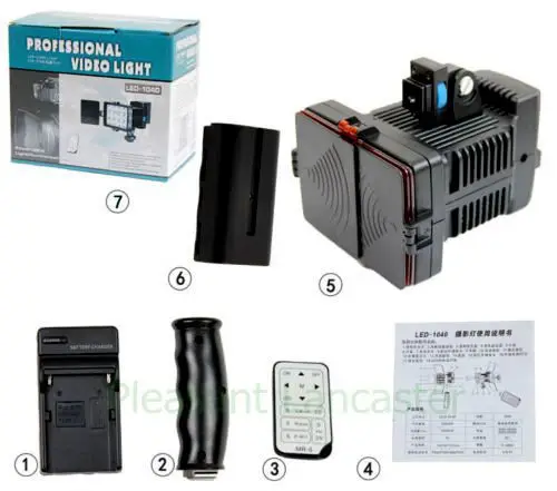 

High quality NEW LED-1040A 12LED Video Light DV Camcorder Hot Shoe Lamp With power show LED+NP- F750 battery+charger