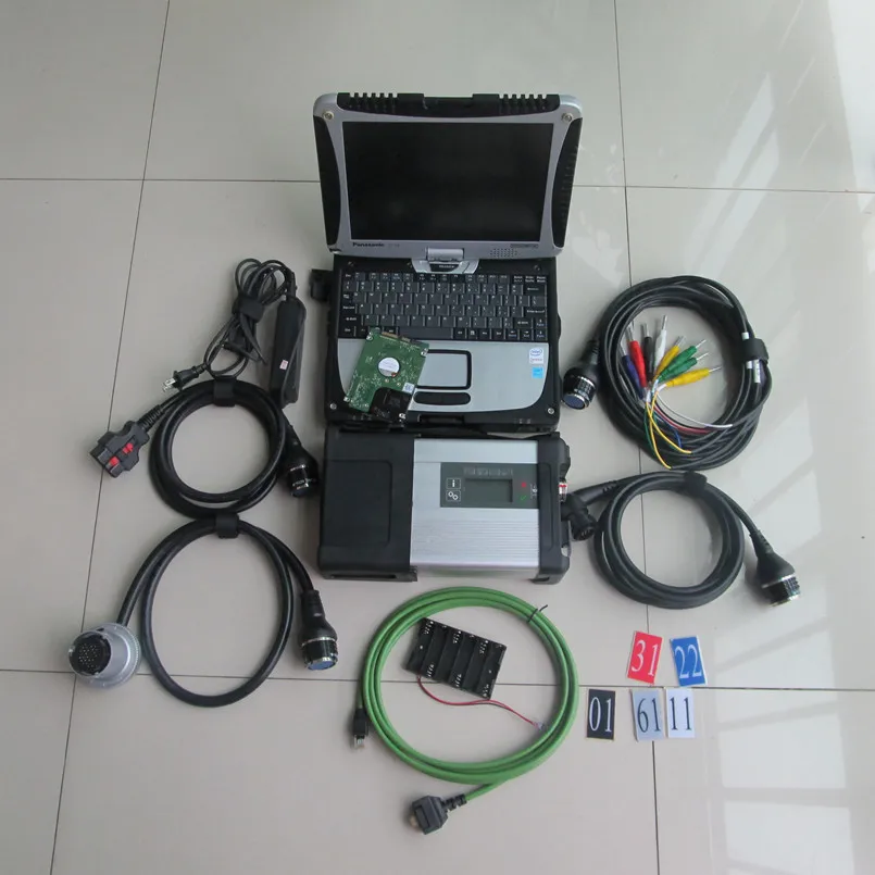 

Mb Star c5 Sd Connect Diagnostic Tool CF19 Touch Screen Laptop 2021.06 Newest Software Full Set Ready to Use Super