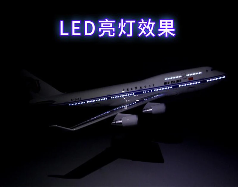 Для сбора 1/150 литья под давлением модель самолета Воздушный самолет Boeing 747