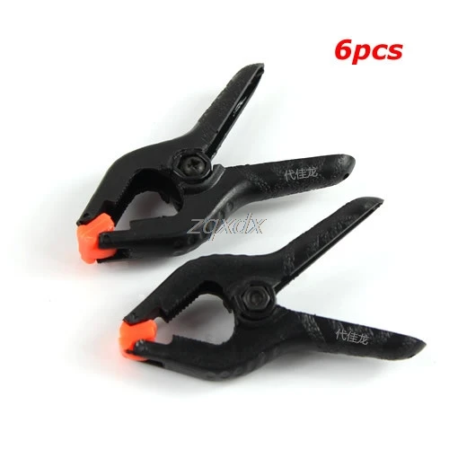 

New 6PCS Hard Plastic Micro Spring Clamps Set DIY Tools Grip Clips Usefull NetWorking Tools Whosale&Dropship