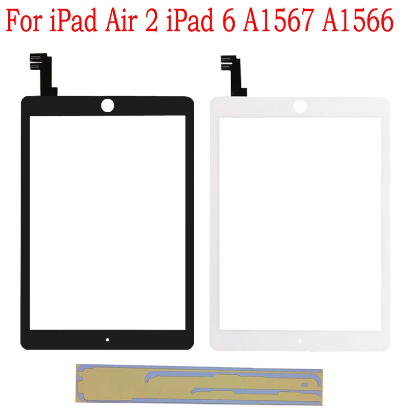 Новый стеклянный сенсорный экран для iPad 6 Air 2 го поколения A1567 A1566 дигитайзер с