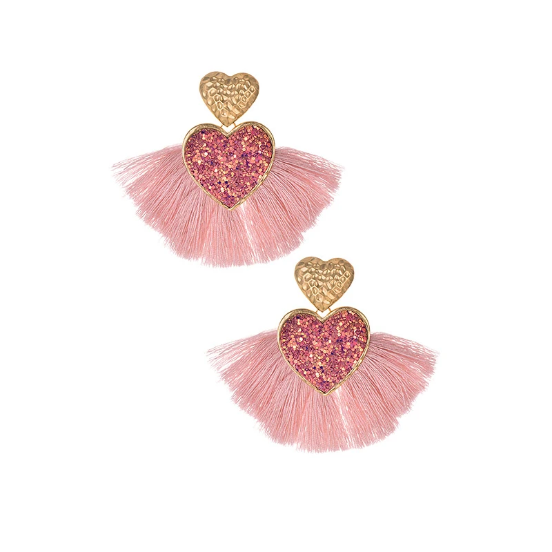 Винтажные черные длинные серьги кисточки ручной работы гиперболы для женщин