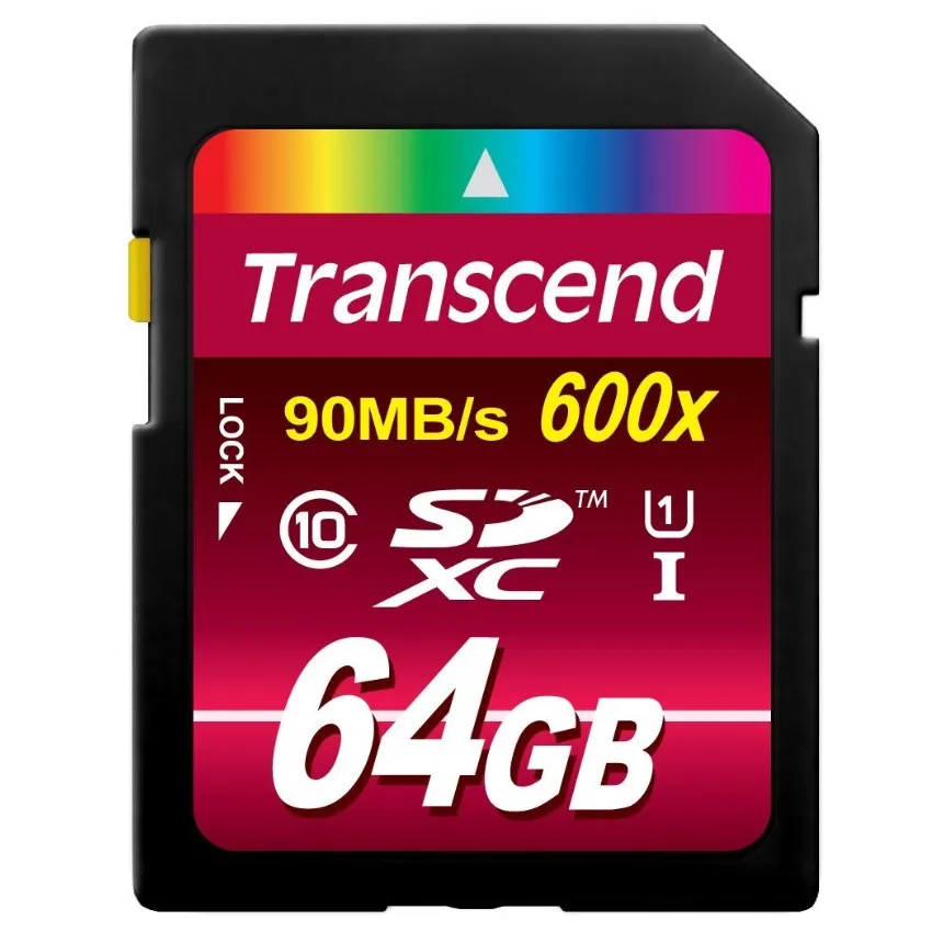 Оригинал Transcend 600X SD SDHC SDXC UHS-1 128 ГБ 64 32 16 class 10 карт памяти для HD Камеры GPS | Компьютеры