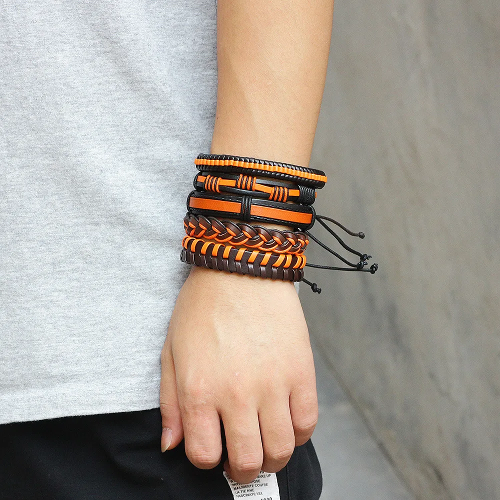 Женский кожаный браслет SIZZZ 19 5 см в европейском и американском стиле|bracelet