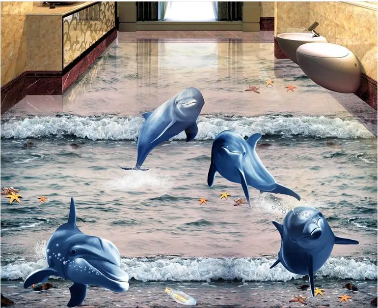 Современные дизайнерские обои напольная плитка виниловые 3d для гостиной