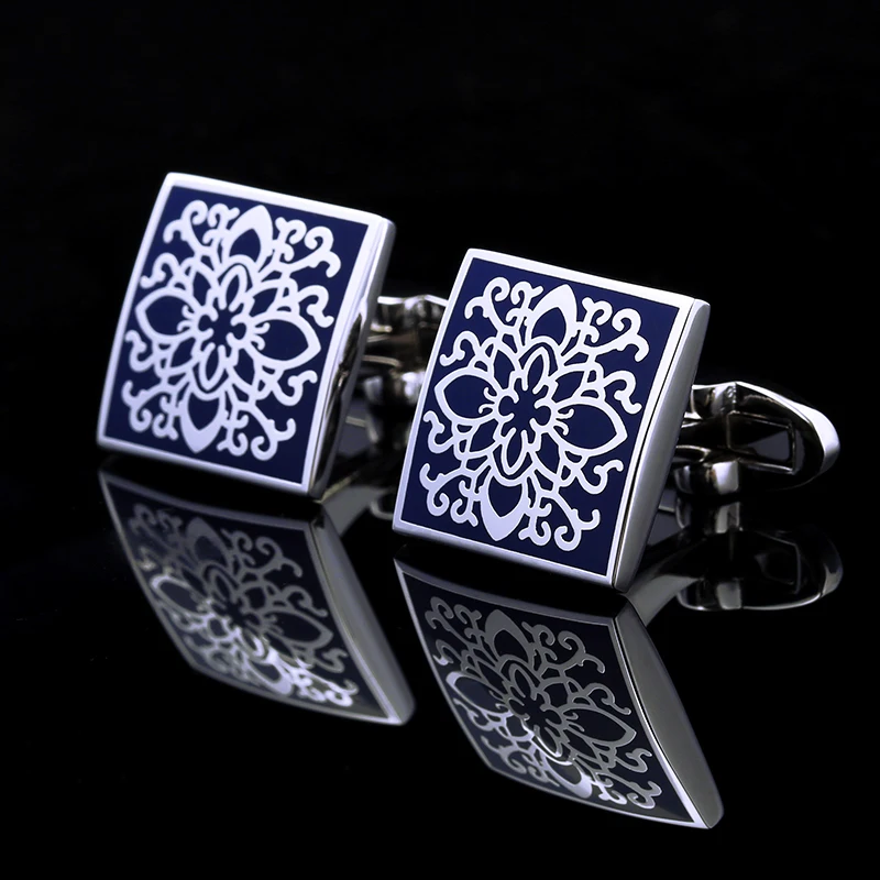 KFLK shirt cufflinks for mens Brand cuff buttons blue art link top grade gemelos High Quality abotoaduras Designer Jewelry | Украшения и