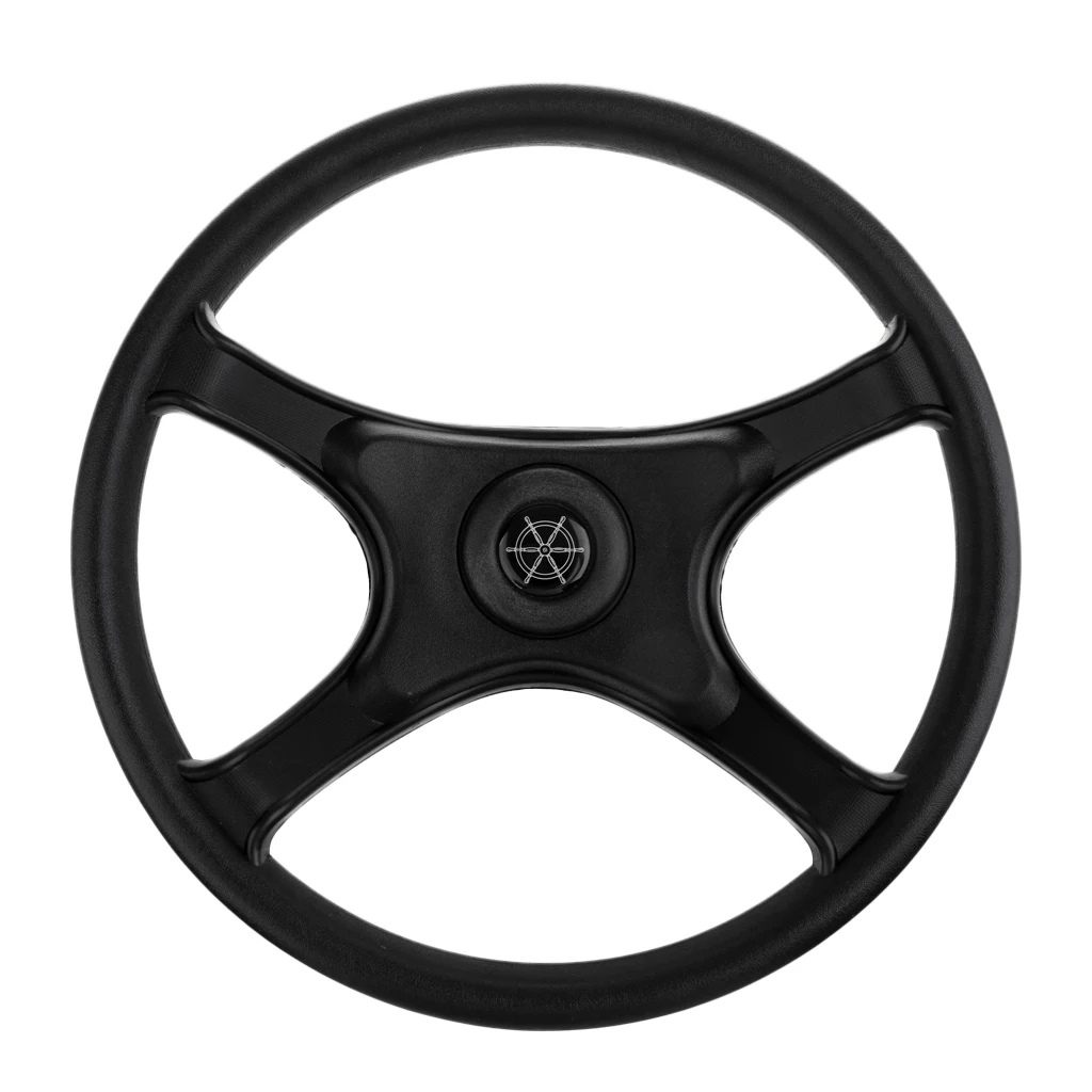 

Universal 330mm ABS Marine Boat Pontoon Steering Wheel 4 Spoke 3/4" Shaft