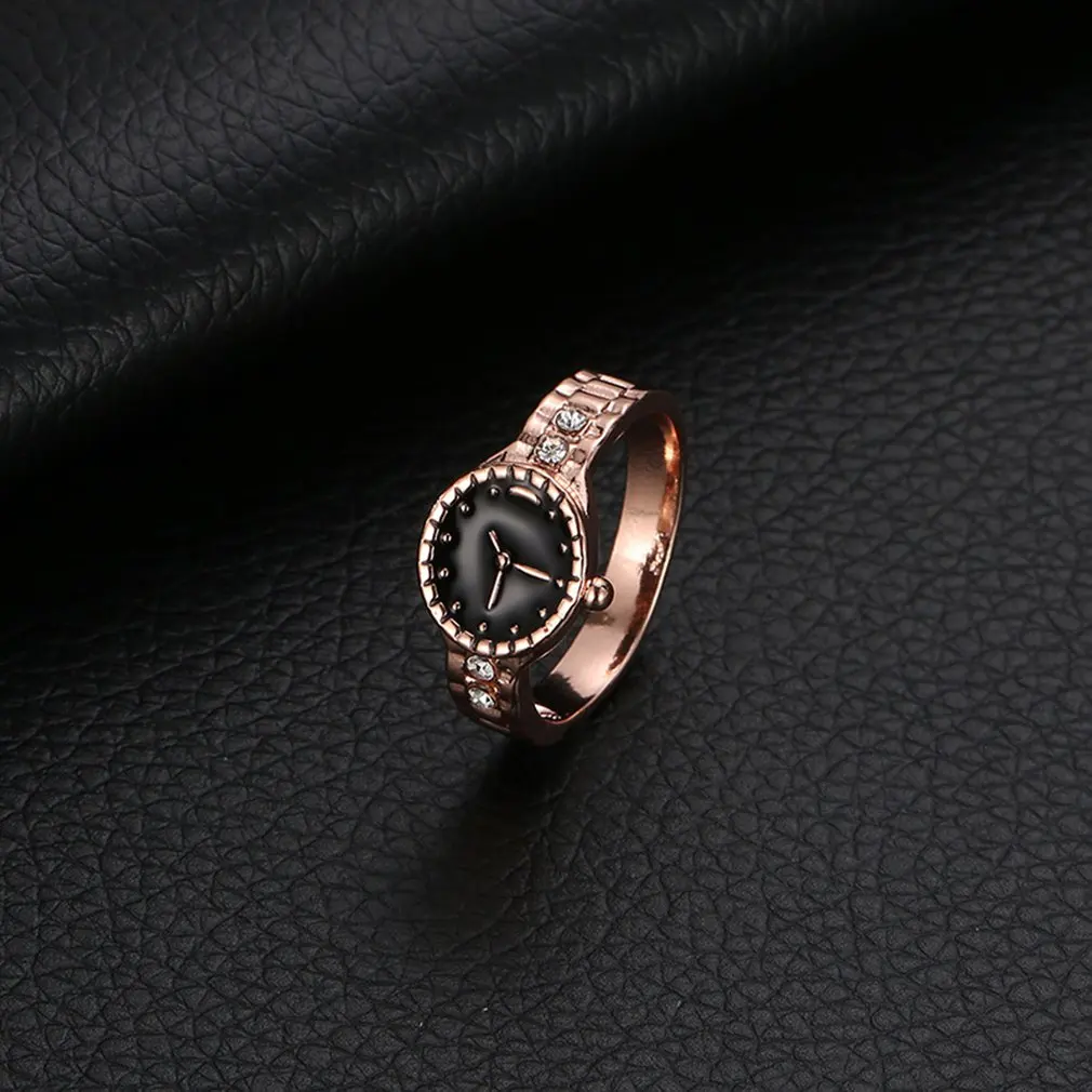 Europe and the United States new creative watch-shaped fashion ring personality couple exquisite jewelry Watch Ring 2019 | Украшения и