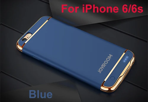 Blue for i6 i6S Чехол для зарядного устройства для iphone 6, 6 s, 7, 8 Plus, чехол для внешнего зарядного устройства, Ультратонкий чехол для iphone 6s - Цвет: Blue for i6 i6S