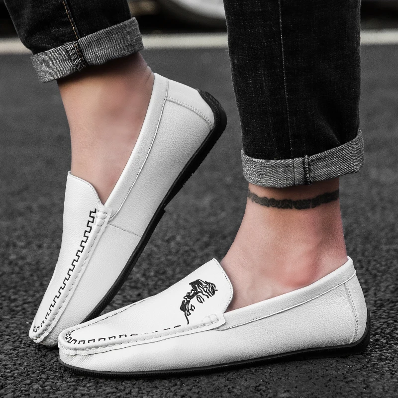 New Arrival Casual Shoes For Men Soft Moccasins Zapatos De Hombre Breathable Flats Slip-On Loafers Driving Big Size 47 | Обувь