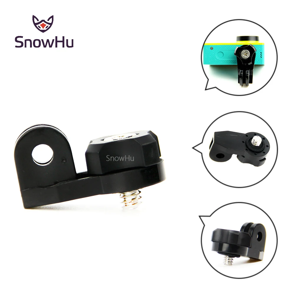 Адаптер для мостика камеры SnowHu для xiaomi yi, крепление 1/4 дюйма, резьбовое отверстие для sony Mini Cam, Экшн-камера HDR AS20 AS30V GP135