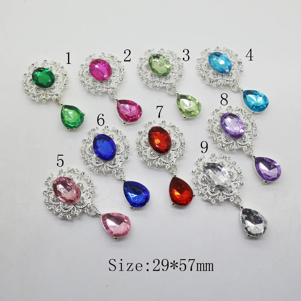 

Fashion 10pc/5pc Silver Rhinestone Button Wedding Wine Glass Decoration Flat Back Clothing Metal Brooch DIY Crafts Accessories