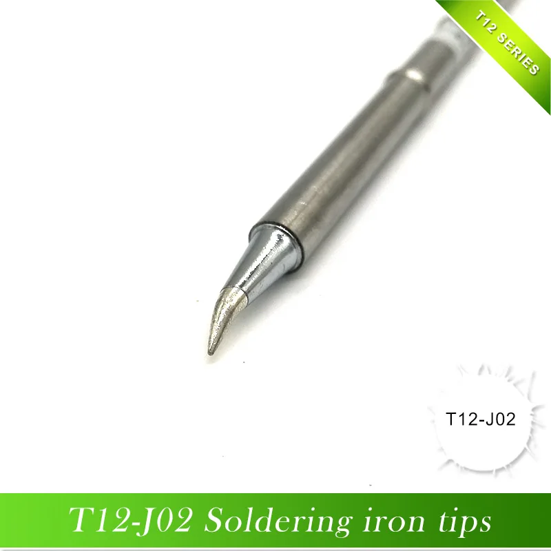 QUICKO T12-J02 1 шт. электронный жало паяльника для FX-951 сварки железа станции, короткие изгиба наконечник 24V 75w 20000 пайка соединений