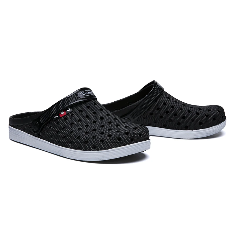 Сандалии мужские пляжные повседневная обувь с прорезями летние шлепанцы для