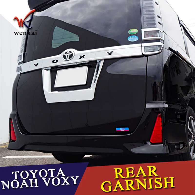 Для Toyota Noah Voxy 17 хромированные аксессуары для автомобиля-Стайлинг внешняя задняя Лицензионная бирка рамка крышка 1 шт