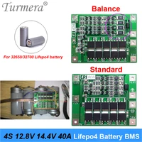 12 8v 14 4v 4s 40a 32650 32700 lifepo4 bms lithium iron battery protection board with equalization start drill standard balance