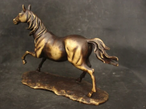 Бир 006294 Древние Китайские Антикварные Народный Медь Бронза Фэншуй Статуя