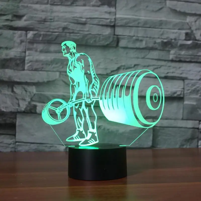 Новинка светодиодный 3d светильник Luminaria De Mesa ночник 7 цветов детский комнатный Usb