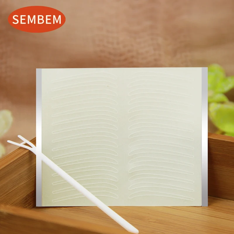 SEMBEM 120 шт. макияж Прозрачный бежевый полоса для век Большой Глаз Украшение