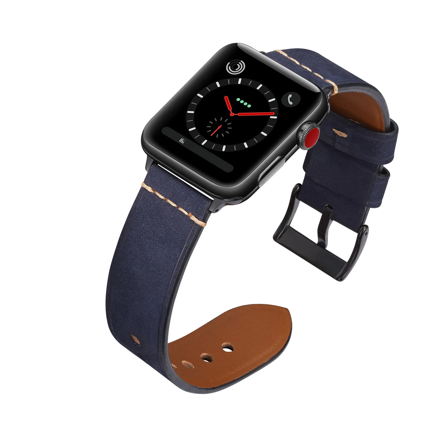 Ремешок для Apple watch 38 мм 40 мм 42 мм 44 мм, кожаный ремешок для Apple Watch, запасные Широкие ремешки для iWatch, браслет серии 5 4 3 2 1