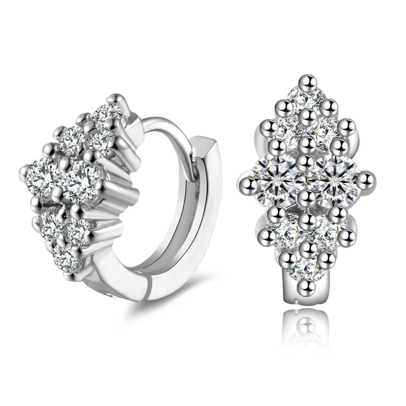 earrings 20 Сережки-гвоздики с кристаллами для женщин Brincos 925 пробы серебряные сережки Brinco серьги Oorbellen Серьги Pendientes ювелирные изделия оптом - Окраска металла: earrings 20