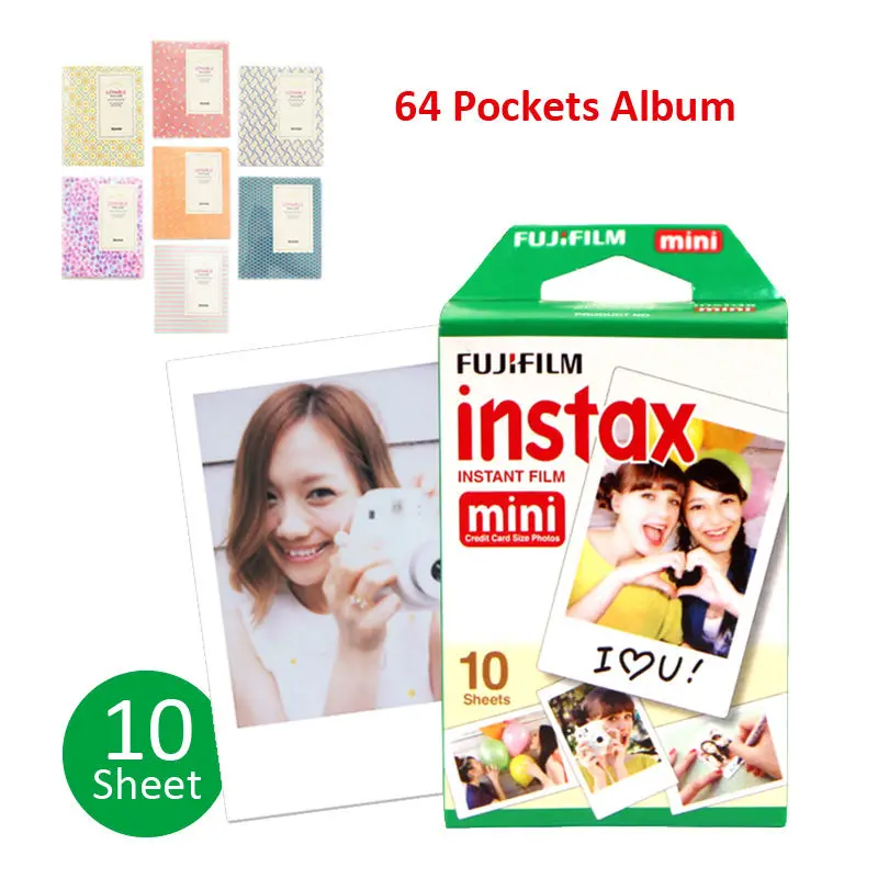 Фотобумага Fujifilm Instax Mini 8 10 листов для Fuji 9 7s 25 50 70 90 мгновенная пленка камера +