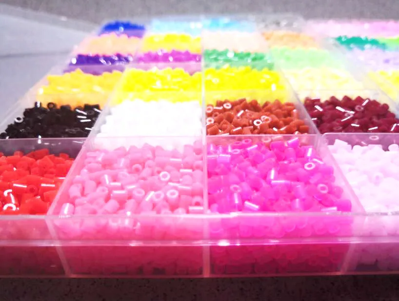 48 цветов бусины Hama 2 6 мм добавка с аксессуарами Perler сменные 3D пазлы креативные