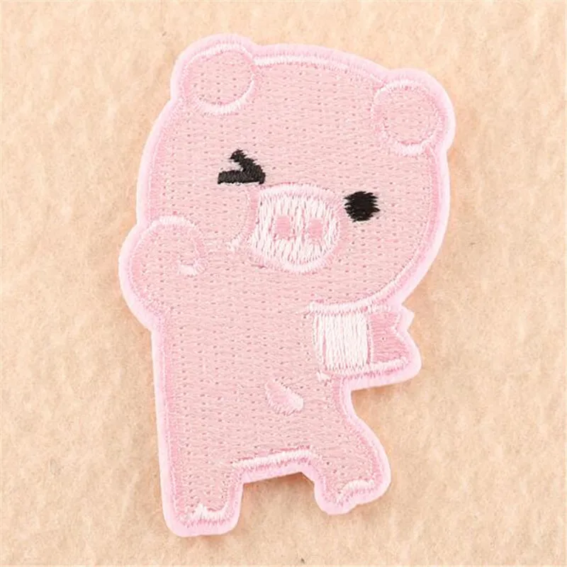 1 шт. новый мультфильм свинья патч значок для рюкзака на ткани украшения одежды