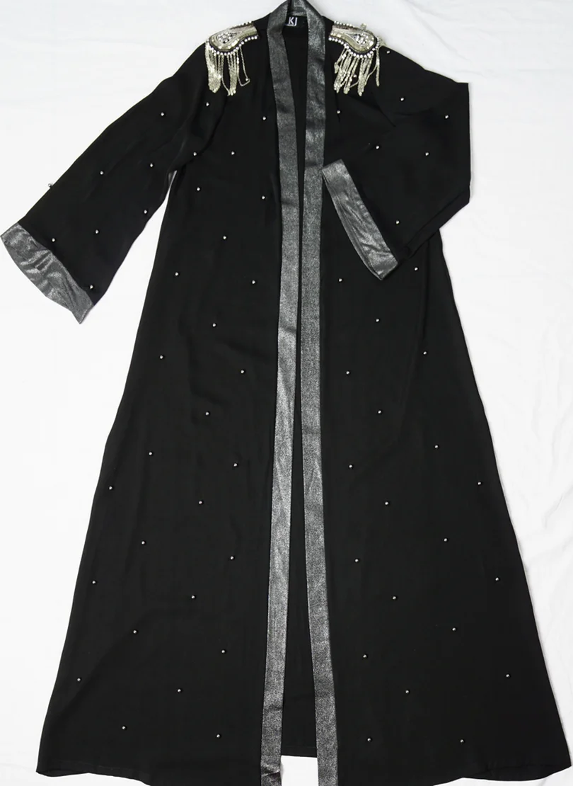 Модные мусульманское платье Абая в мусульманская одежда для Дубай Костюмы Для