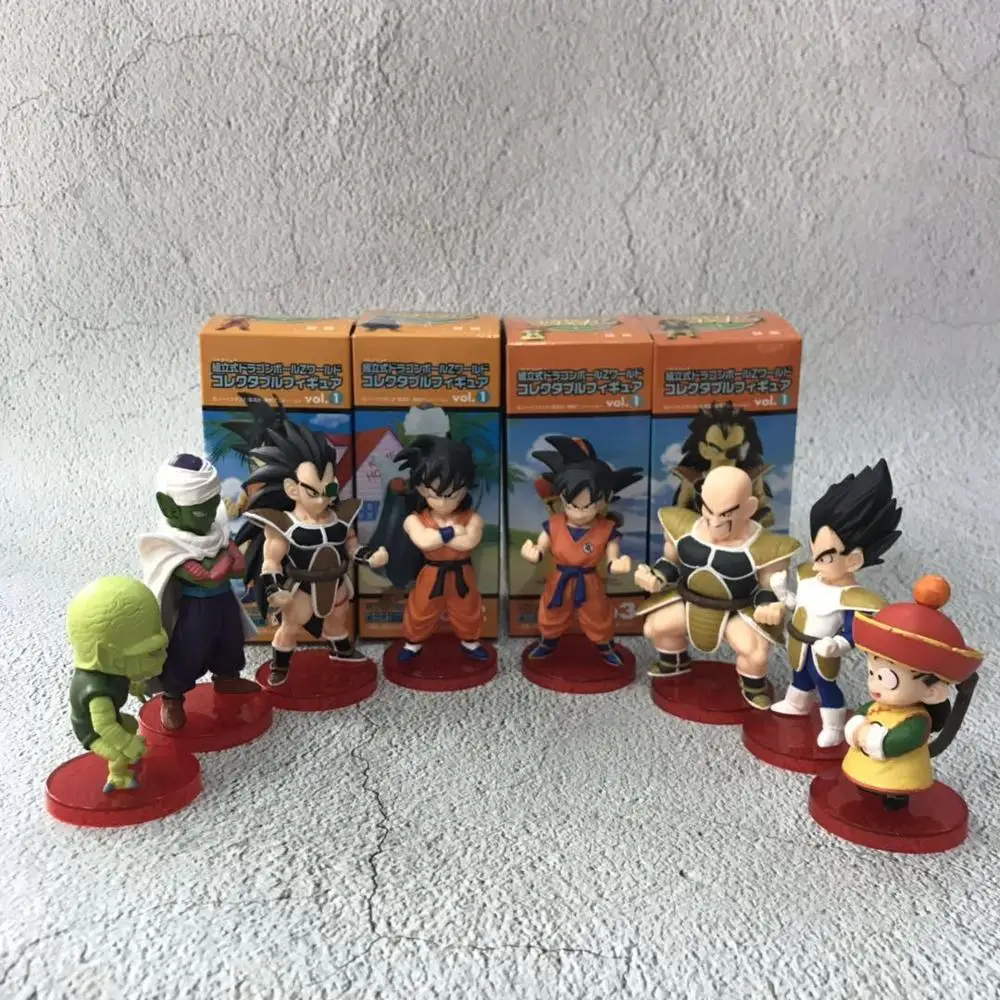 Аниме 6-9 см 8 шт./компл. Dragon Ball Z Piccolo Goku Vegeta Nappa Raditz Супер SaiYan фигурка ПВХ