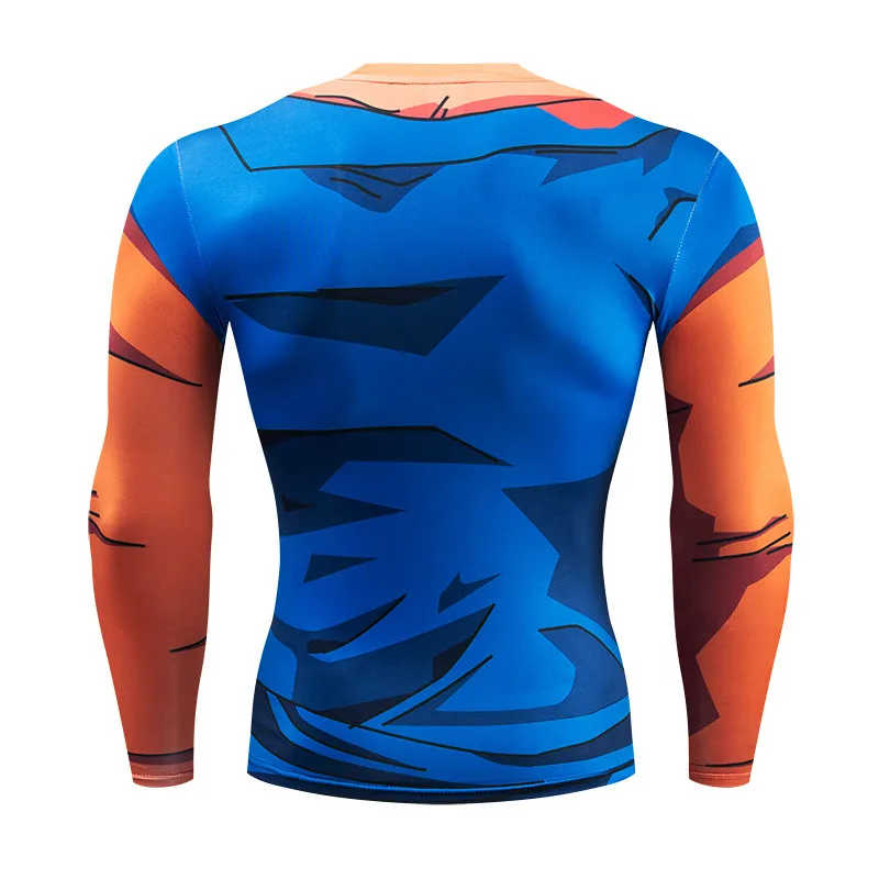 Dragon Ball T shirts Men Anime Fitness T-shirts Cosplay Compression Tshirts Bodybuilding Tops Tees Naruto GOKU Vegeta Camiseta | Мужская