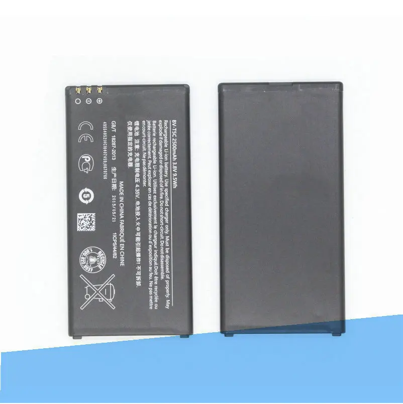 5 шт./лот 2500 мА/ч BV-T5C батарея чехлы-книжки для телефонов Microsoft Nokia Lumia 640 RM-1109 RM-1113 RM-1072