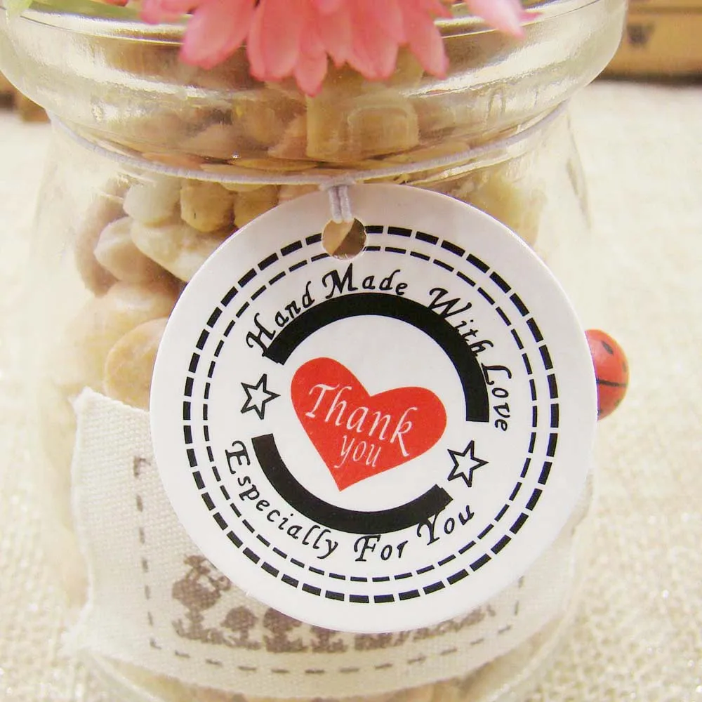 На заказ благодарим вас бирки ручной работы с любовью красные цвета сердце