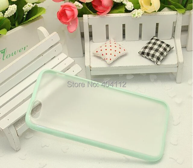 Чехол для iphone6 заморожено прозрачный мягкий тпу + пк раковина чехол iPhone6 конфеты