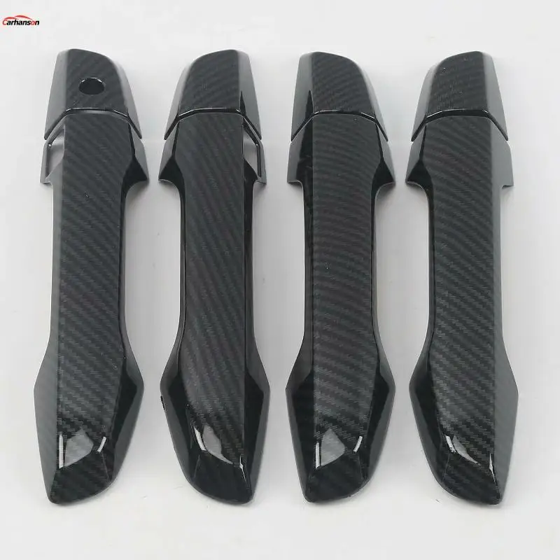 

Car Styling Sticker For Honda Cr-v Crv 2017 2019 Carbon Fiber Car Door Handles Cover Trim Exterior Chrome Accessories 8pcs/set
