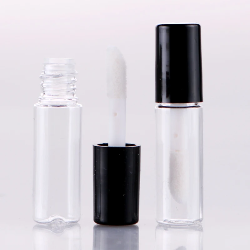 5 шт./лот пластиковая многоразовая трубка для губной помады 2 мл пустая прозрачная